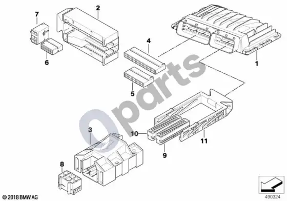 BMW 1 E81 E87 bazinis DME valdymo blokas / MSV70 – schema