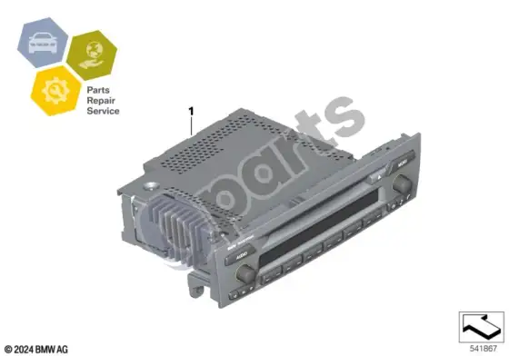 BMW 1 E81 E87 dalių remonto paslauga „professional CD“; 2006.09 - 2010.03 – schema