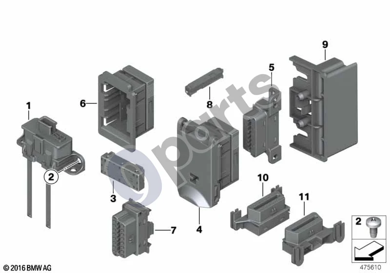 BMW 1 E81 E87 (2004–2011) Diagnostikos jungtis schema – pozicija 05: Lizdo korpusas