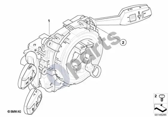 BMW 1 E81 E87 dinaminės kruizo kontrolės papildomas montavimas – schema