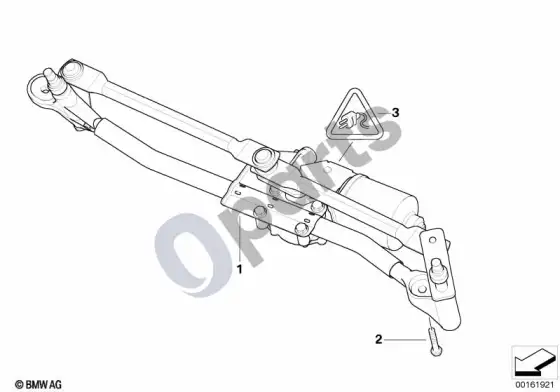 BMW 1 E81 E87 atskiros valytuvo dalys (E81 116D, E87 116I) – schema