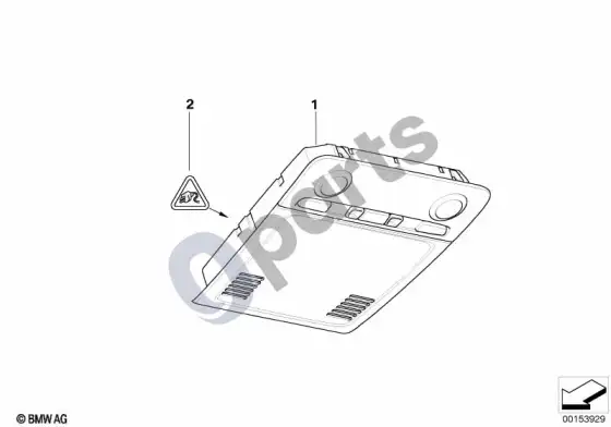 BMW 1 E81 E87 stogo jungiklių blokas (E81 116D, E87 LCI 116D, E87 116I) – schema