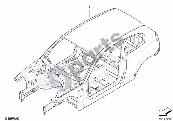 BMW 1 E81 E87 kėbulo karkasas – schema
