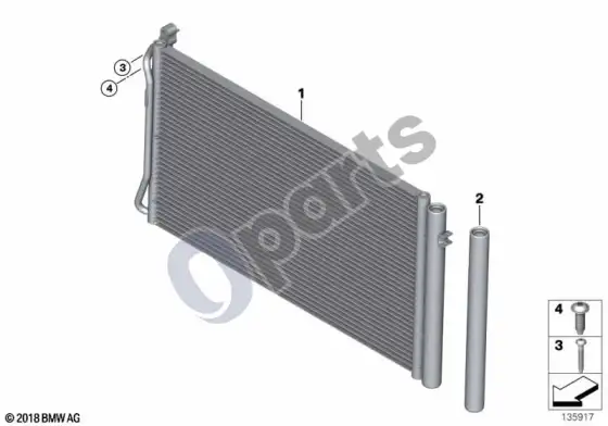 BMW 1 E81 E87 kondicionieriaus kondensatorius (E87 116I) – schema