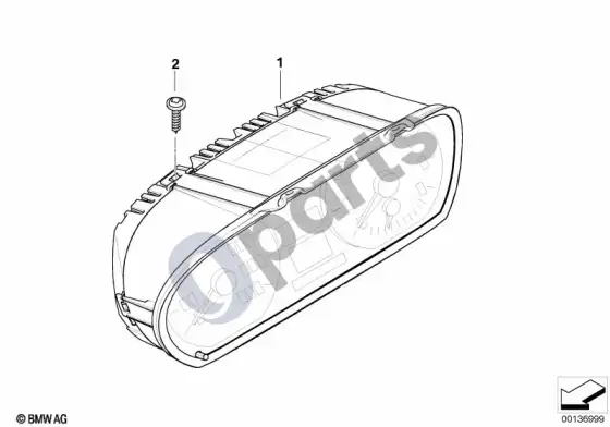 BMW 1 E81 E87 prietaisų skydelis (E87 116I) – schema