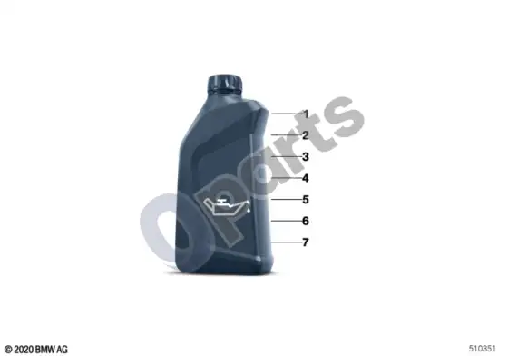 BMW 1 E81 E87 variklio alyva (E87 116I) – schema