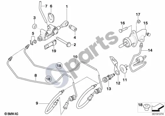 BMW 1 E81 E87 sankabos valdymas (E87 118D) – schema