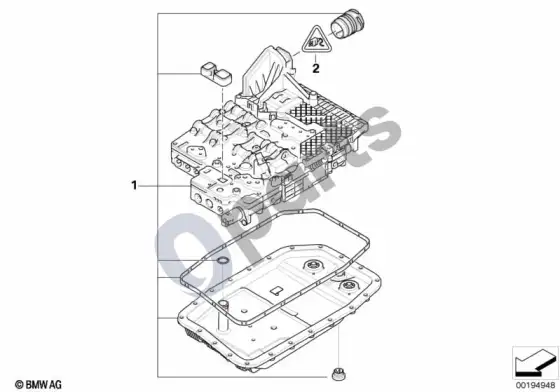 BMW 1 E81 E87 GA6HP19Z mechatronika (E87 118I, E87 120I, E87 130I, E87 120D) – schema