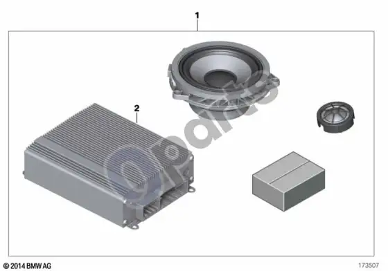 BMW 1 E81 E87 hifi sistema, alpine – schema