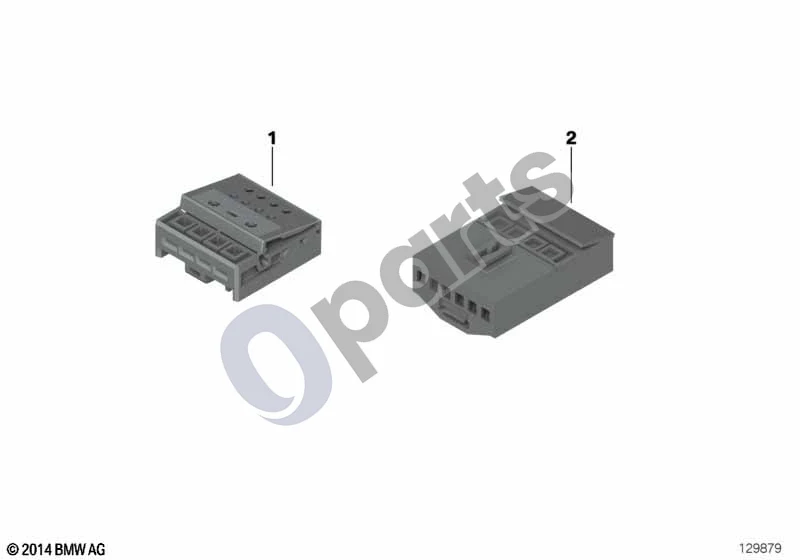 BMW 1 E81 E87 (2004–2011) Kištukinis kontaktas ELO-Power schema – pozicija 01: Remonto komplektas, lizdo korpusas