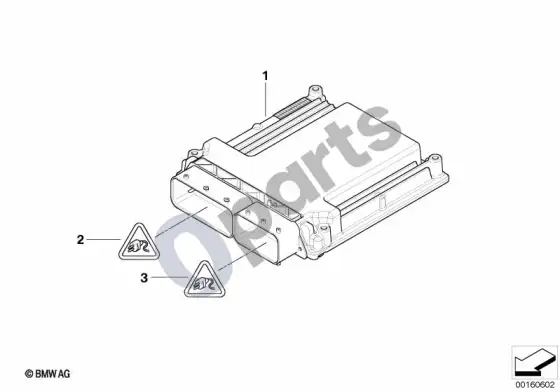 BMW 1 E81 E87 pagrindinis valdymo blokas DME / ME1745 – schema