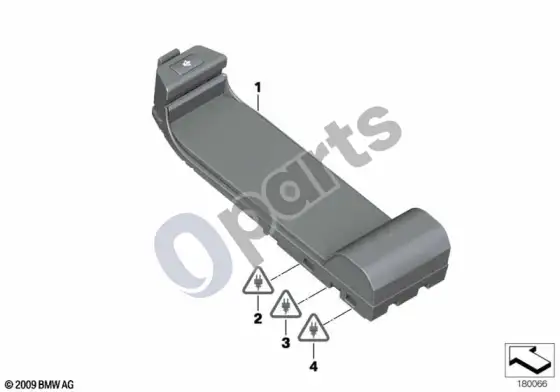 BMW 1 E81 E87 pavieniai komponentai, SA 6NF, centrinė konsolė – schema