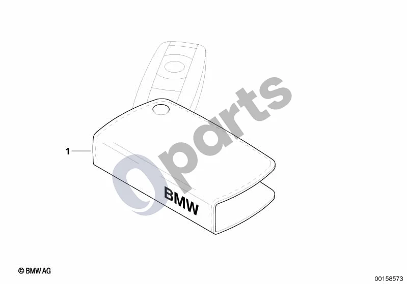 BMW 1 E81 E87 (2004–2011) Raktelis su nuotolinio valdymo pulteliu schema – pozicija 01: Raktelis su nuotolinio valdymo pulteliu