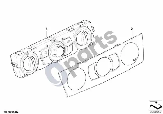 BMW 1 E81 E87 šildymo valdymo blokas – schema