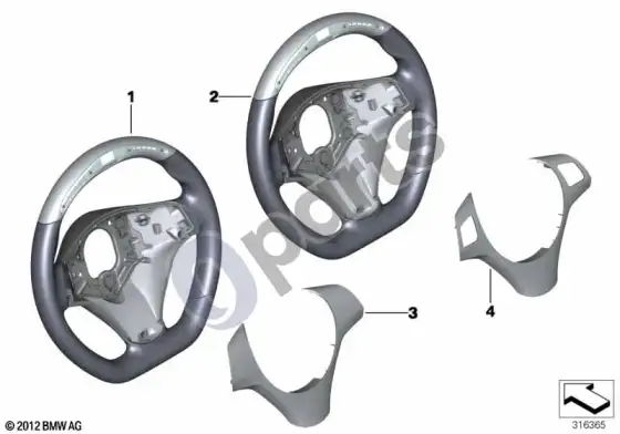BMW 1 E81 E87 sportinis vairas su ekranu – schema