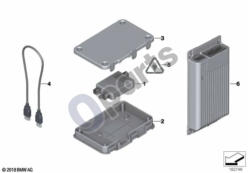 BMW 1 E81 E87 (2004–2011) USB / audio sąsaja; 2007.03 - ... schema – pozicija 05: Lizdo korpusas