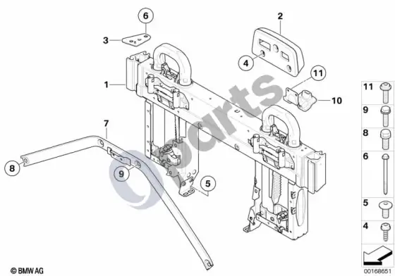 BMW 1 E82 E88 apsivertimo apsaugos sistema – schema