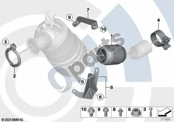 BMW 1 E82 E88 atsiejimo elementas – schema