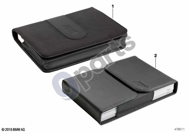 BMW 1 E82 E88 (2007–2014) Borto knygelių dėklas BMW M; 2011.09 - ... schema – pozicija 02: Borto knygelių dėklas BMW M