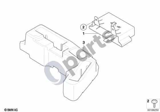 BMW 1 E82 E88 kėbulo valdymo blokų ir modulių kronšteinas – schema