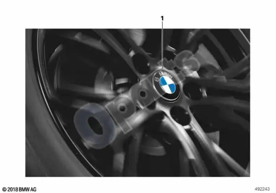 BMW 1 E82 E88 plaukiojantis ratlankio dangtelis – schema