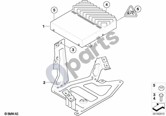 BMW 1 E82 E88 stiprintuvas / laikiklis, hi-fi sistema – schema