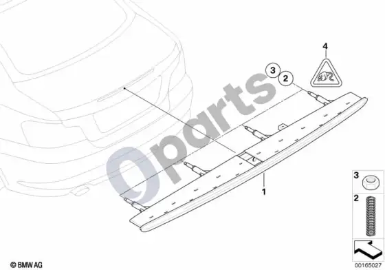 BMW 1 E82 E88 trečiasis stabdymo žibintas – schema