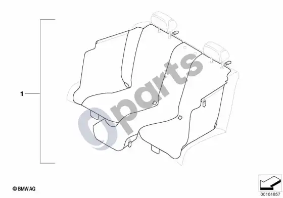 BMW 1 E82 E88 universalus apsauginis galinis dangtelis – schema