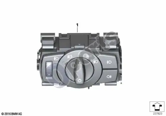 BMW 1 E82 E88 žibintų valdymo blokas – schema