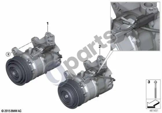 BMW 1 F20 F21 kompresorius – schema