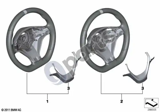 BMW 1 F20 F21 m performance vairas be ekrano – schema