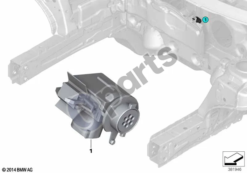 BMW 1 F40 (2019–2023) AUC jutiklis schema – pozicija 01: AUC jutiklis