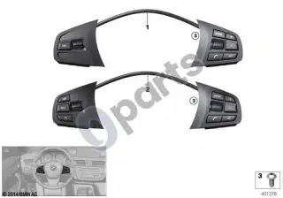 BMW 2 F45 (2014–2021) Daugiafunkcis vairo jungiklis – schema