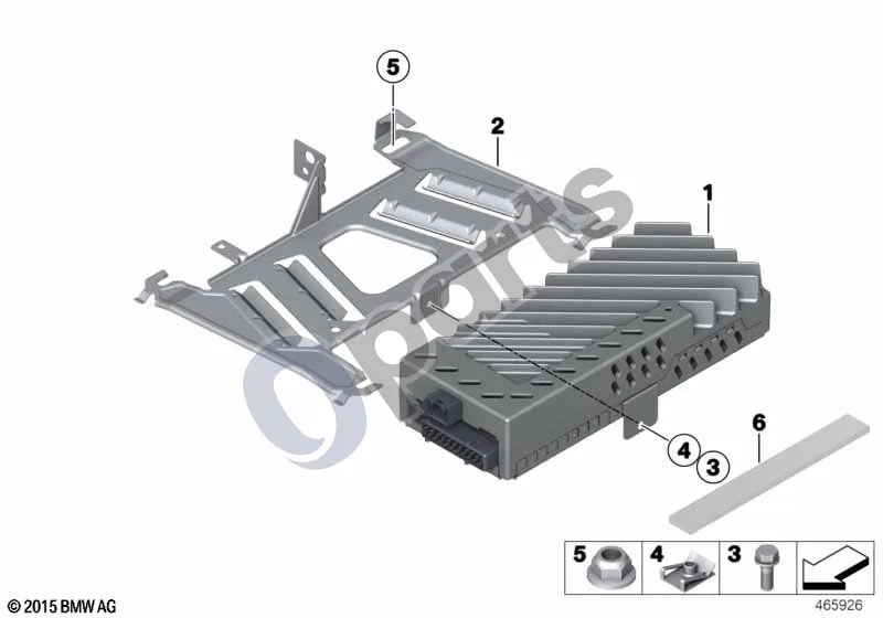 BMW 2 F45 (2014–2021) Stiprintuvas / laikiklis schema – pozicija 04: Spaustukas