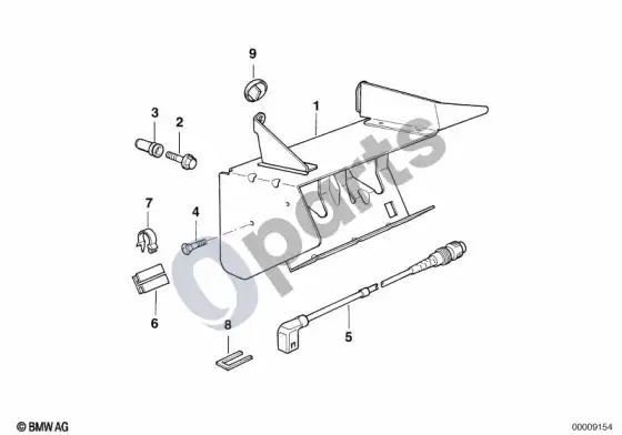 BMW 3 E36 CD-6 keitiklio atskiri komponentai – schema