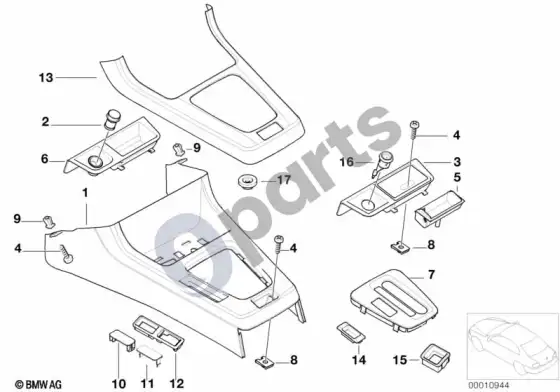 BMW 3 E36 laikymo pertvara (E36 316G) – schema