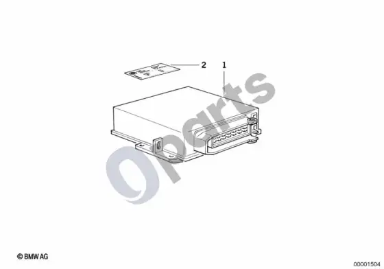 BMW 3 E36 uncoded DME control unit – schema