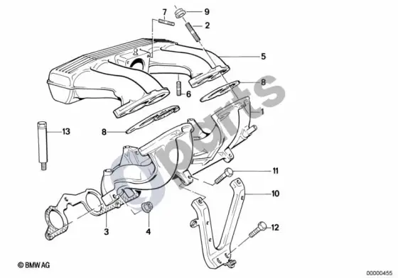 BMW 3 E36 įsiurbimo kolektoriaus sistema (E36 316IM40) – schema