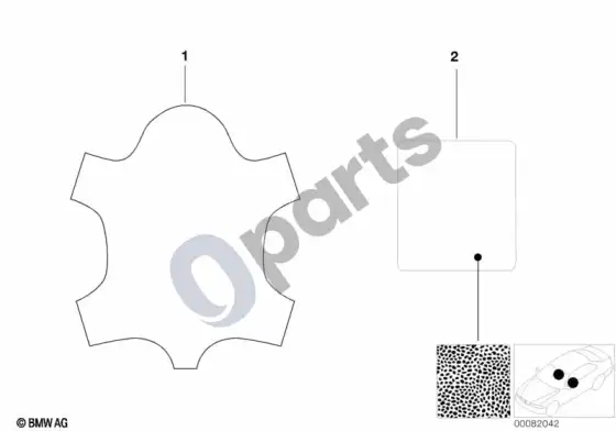 BMW 3 E36 metrinė medžiaga, oda oregon – schema