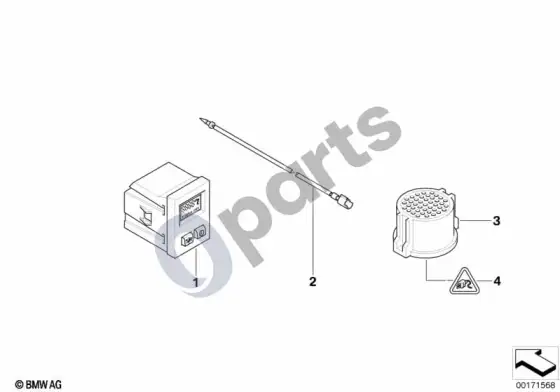 BMW 3 E36 papildomi prietaisai – schema