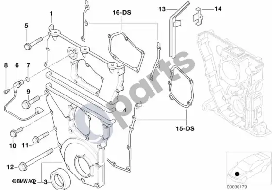 BMW 3 E36 paskirstymo dangtis; ... - 1993.09 – schema