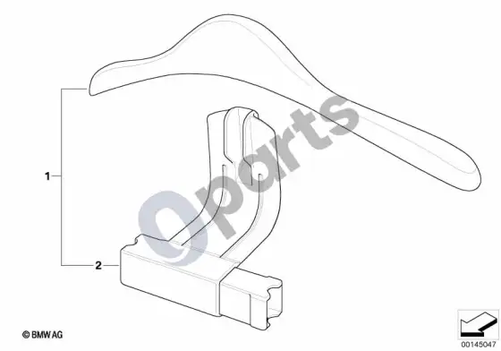 BMW 3 E36 universal coat hanger – schema