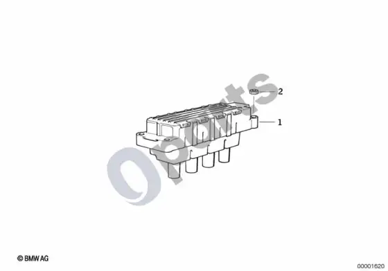 BMW 3 E36 uždegimo ritė – schema