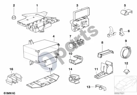 BMW 3 E36 various wiring connectors – schema