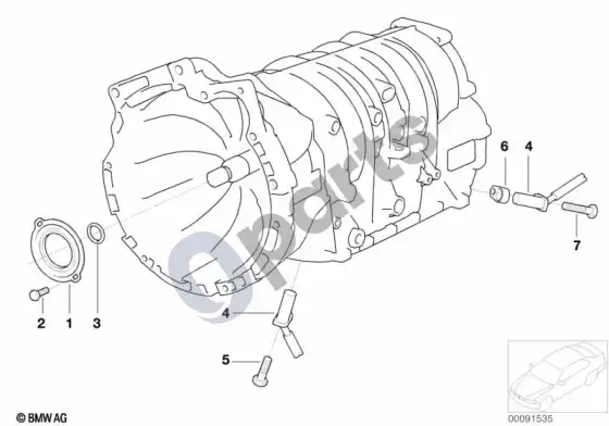 BMW 3 E46 A5S360R/390R sandarikliai / greičio jutiklis – schema