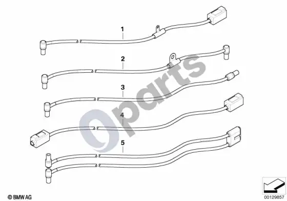 BMW 3 E46 antenos kabelis TV – schema