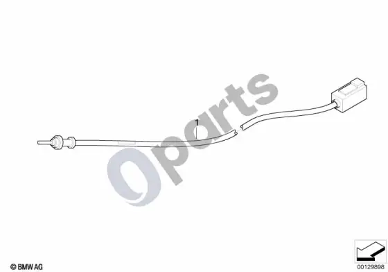 BMW 3 E46 antenos laidas VICS – schema