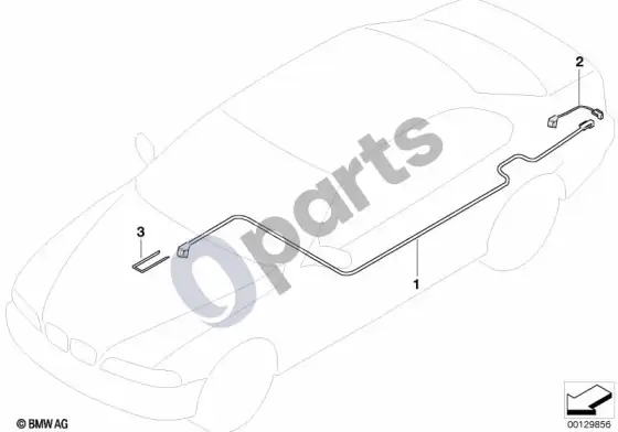 BMW 3 E46 CD keitiklio jungiamasis laidas – schema