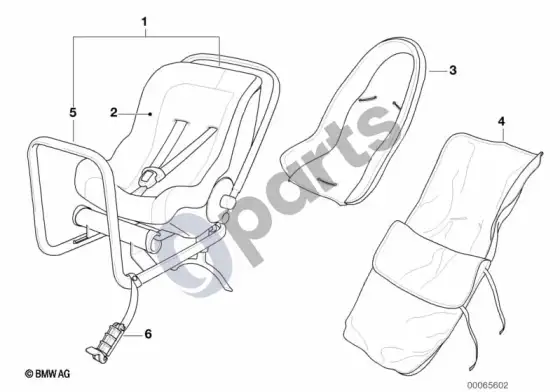 BMW 3 E46 BMW kūdikio kėdutė 0+ (E46 316CIM43) – schema