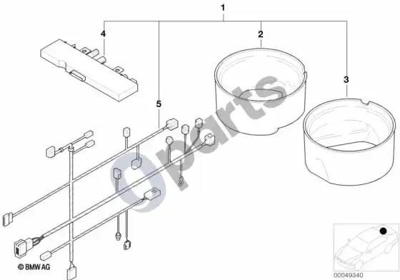 BMW 3 E46 sound modul sistema (E46 316CIM43) – schema